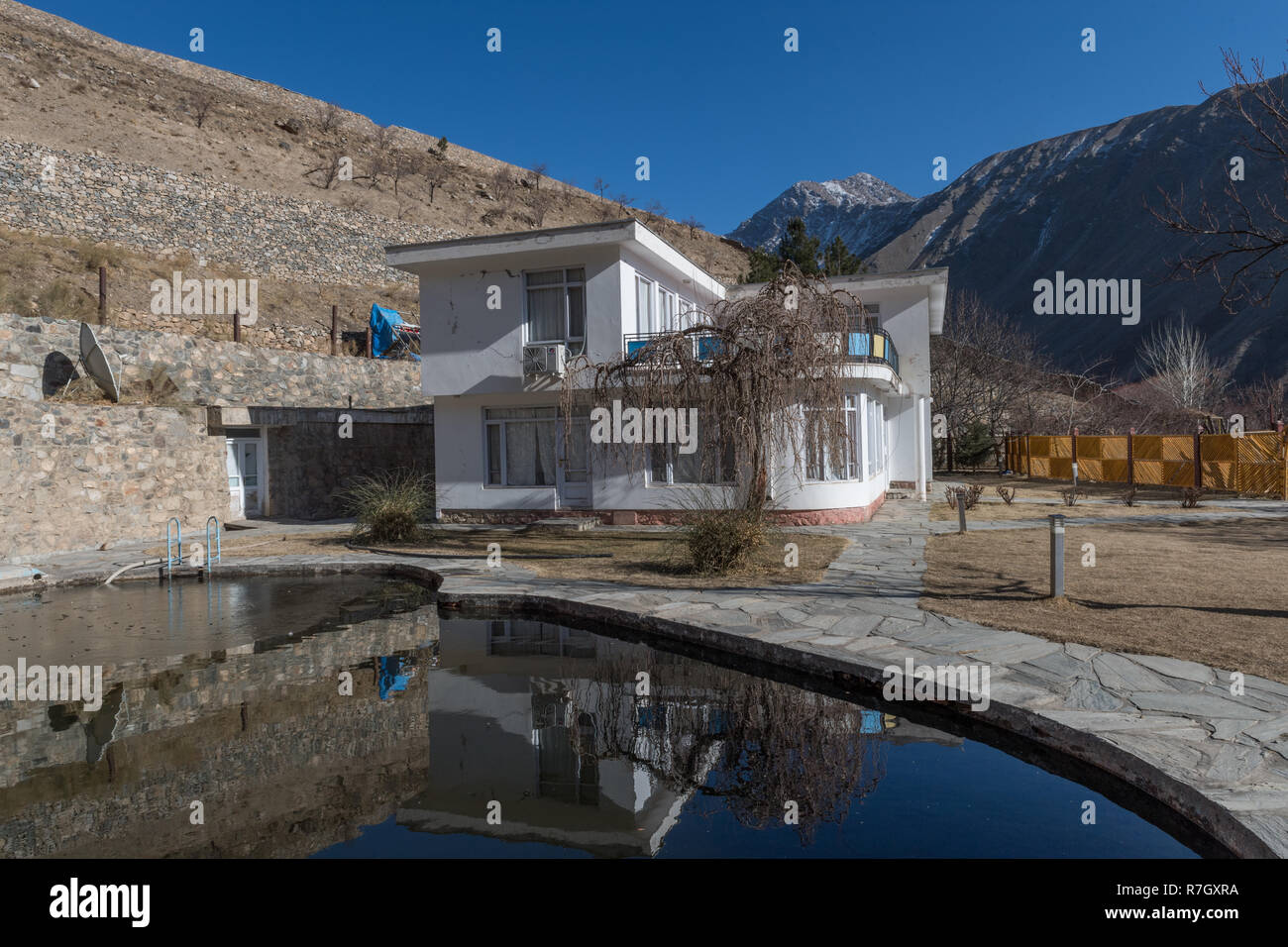 Il comandante Massoud's Residence House, Panjshir Valley, Panjshir Provincia, Afghanistan Foto Stock