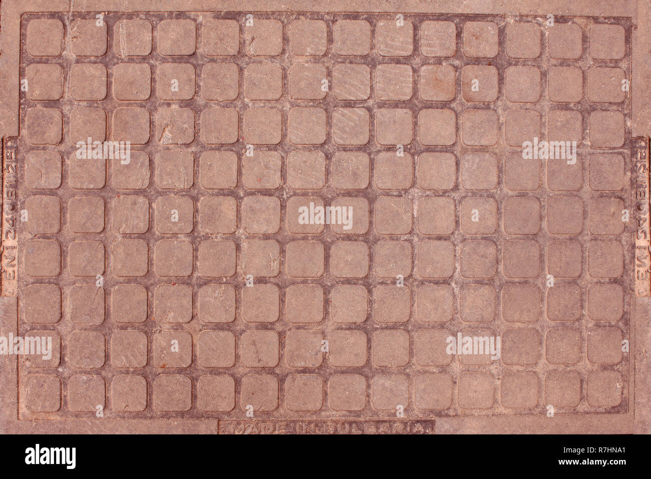 Piastra a pavimento per coprire la texture. Foto Stock