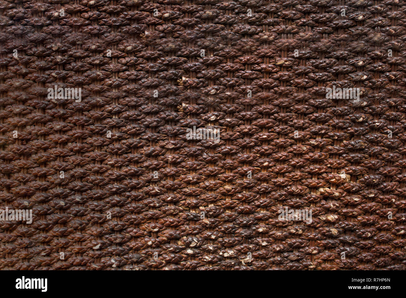 Il rattan texture di superficie. Foto Stock