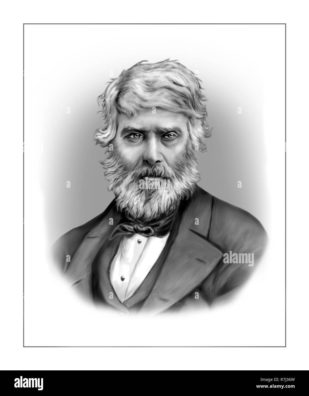 Thomas Carlyle 1795 - 1881 Scottish Historian saggista filosofo Foto Stock