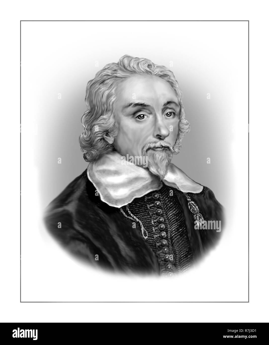 William Harvey 1578 - 1657 medico inglese Foto Stock