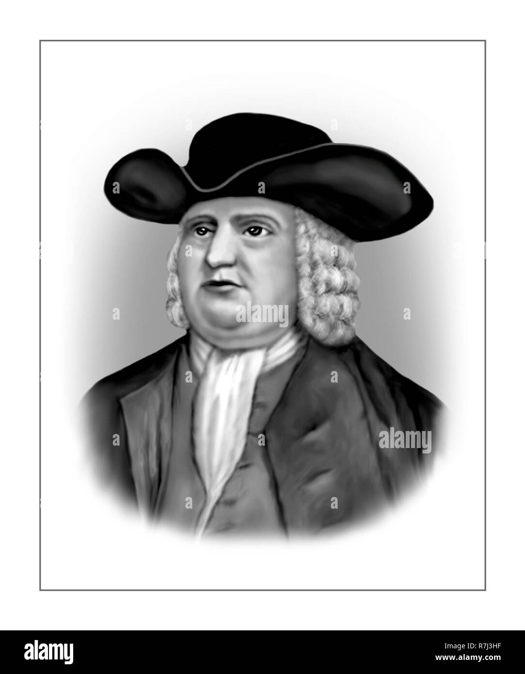 William Penn 1644 - 1718 - Inglese Quaker Reformer colonialista Foto Stock