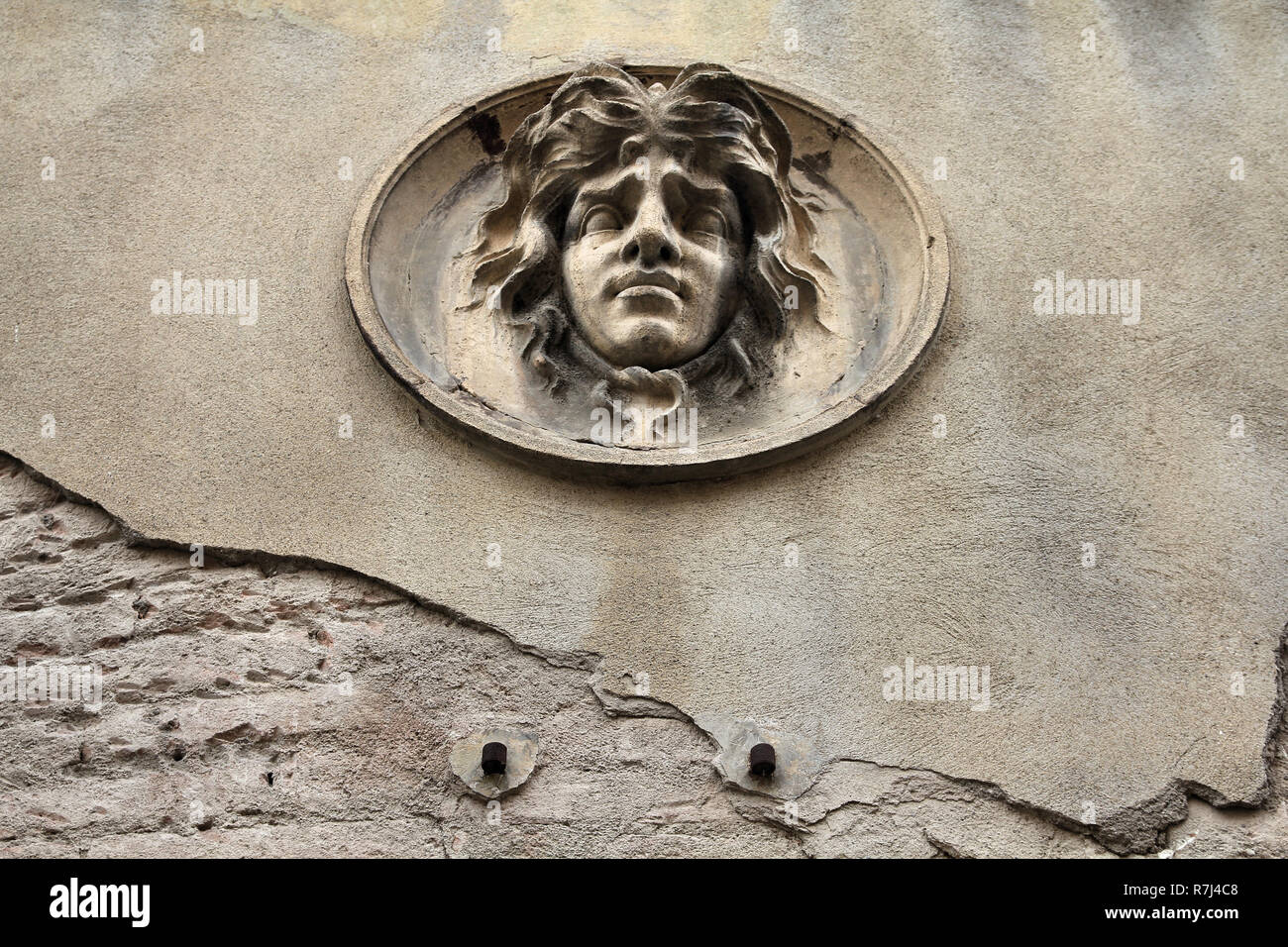 Caratteristica architetturale in Reggio Emilia, Italia - Regione Emilia Romagna. Foto Stock