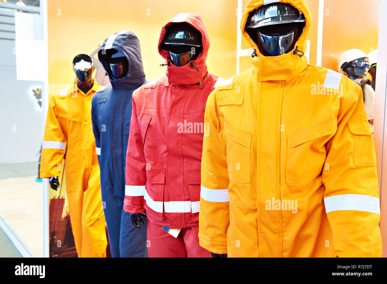 Negozio di abbigliamento uniforme per l'industria Foto Stock