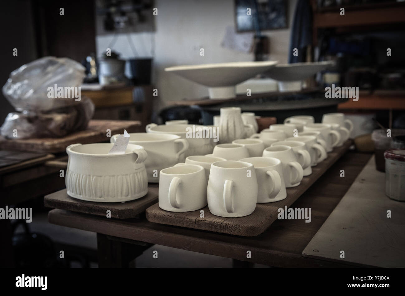 Ceramica e small business Foto Stock