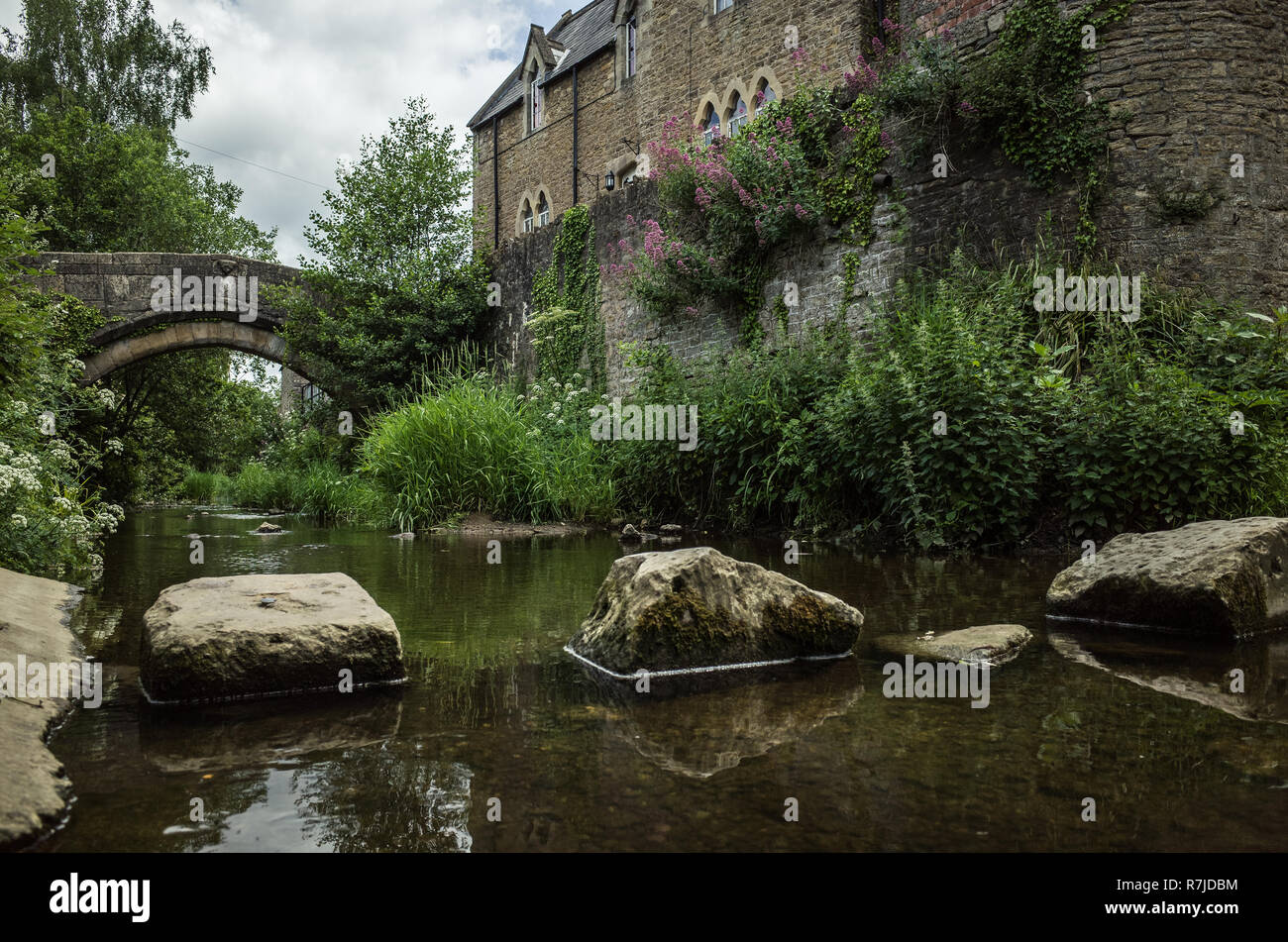 Ponte di prua Bruton Somerset Foto Stock