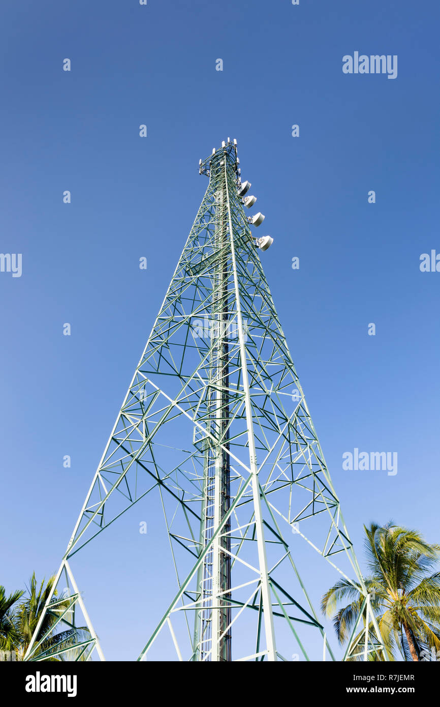 Montante di telecomunicazioni, Thailandia Foto Stock