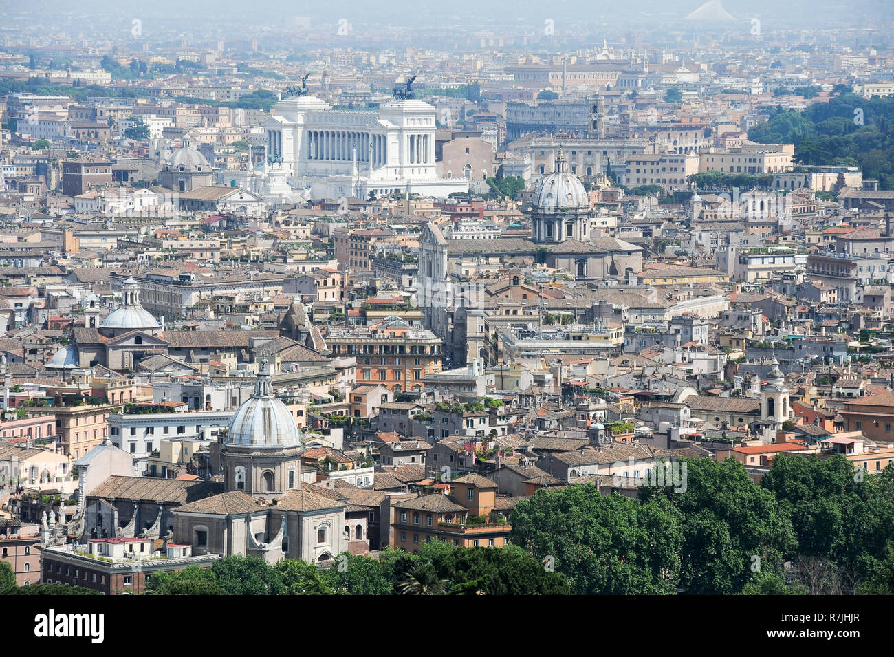 La basilica barocca di San Giovanni Battista dei Fiorentini (Basilica di San Giovanni Battista, Chiesa Nazionale di Firenze a Roma barocca Basilica d Foto Stock