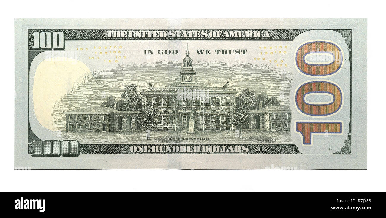 Nuovo 100 US dollar banconota Foto Stock
