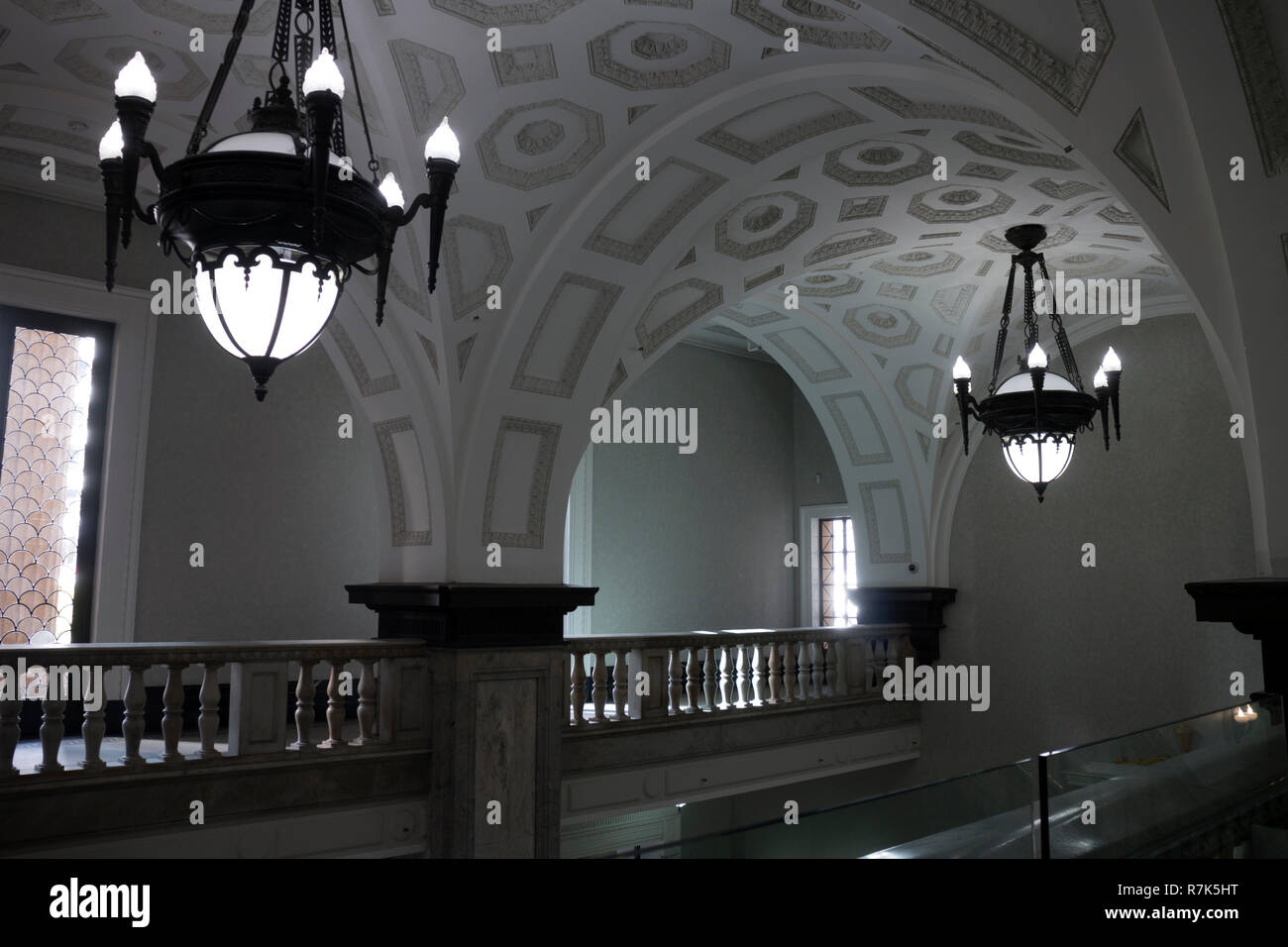 Municipio entrata foyer interno, Brisbane, Queensland, Australia Foto Stock