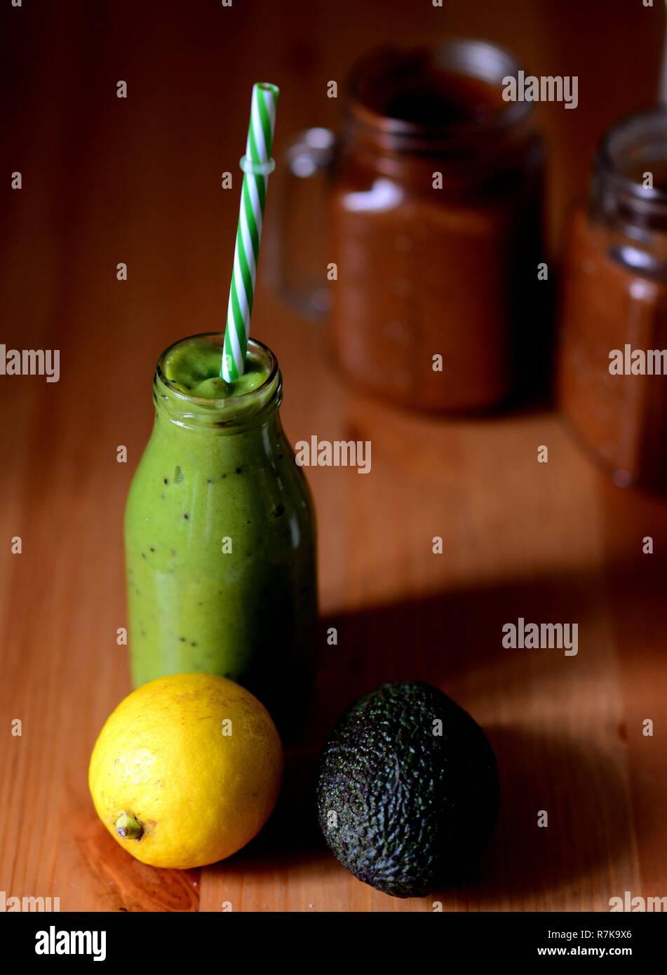 Gustosi piatti a base di piante sane e colorato il real food Foto Stock