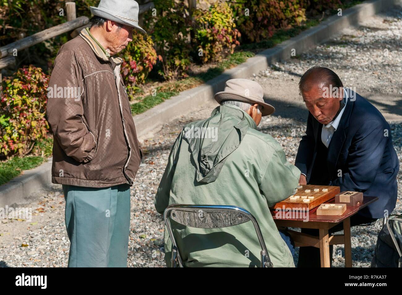 Giappone, Shikoku Isola, prefectur e città di Kochi, andare giocatori, presso il Castello di Kochi Foto Stock