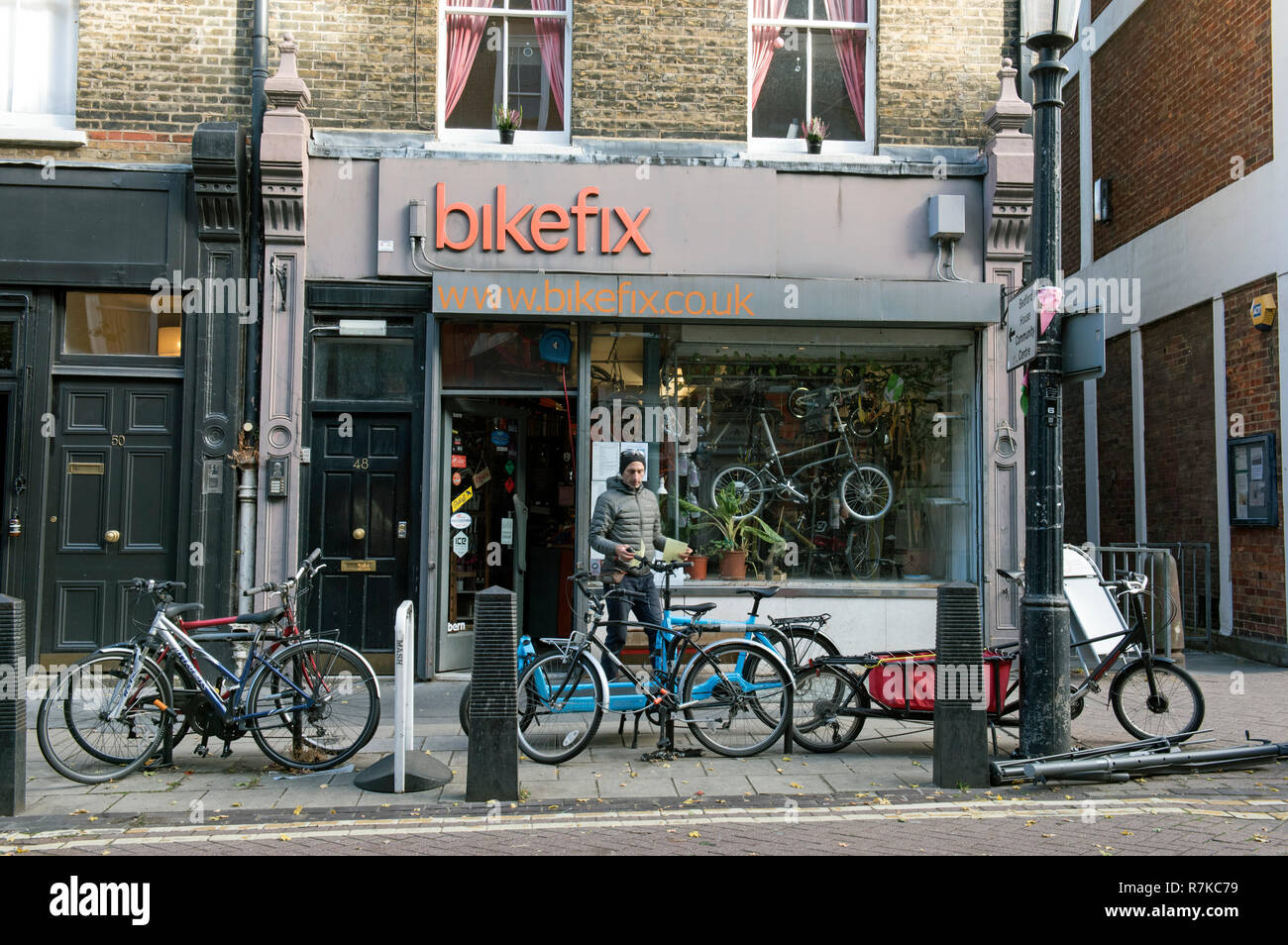 Ciclo Bikefix shop in agnelli Conduit Street Bloomsbury Londra Inghilterra Gran Bretagna REGNO UNITO Foto Stock