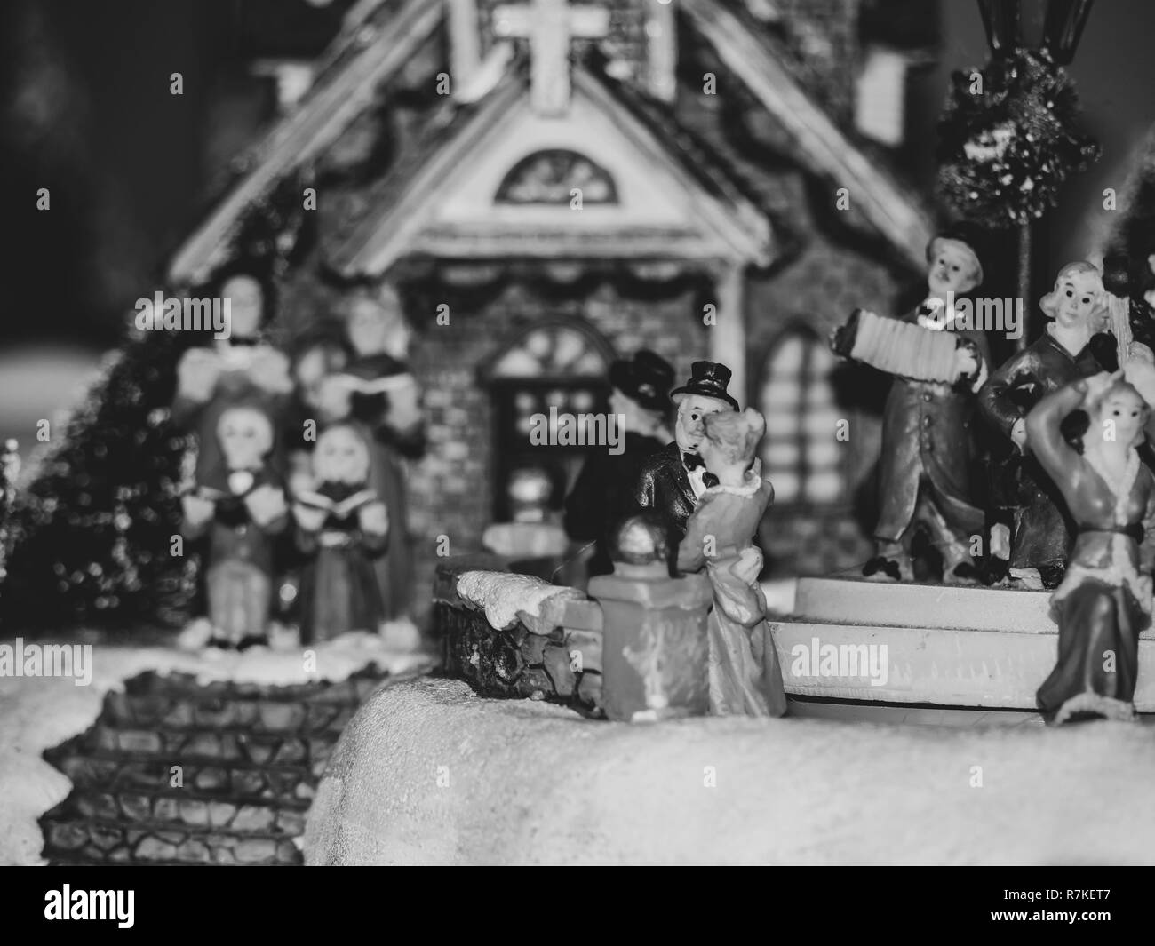 Macro ornamento di Natale. Foto Stock