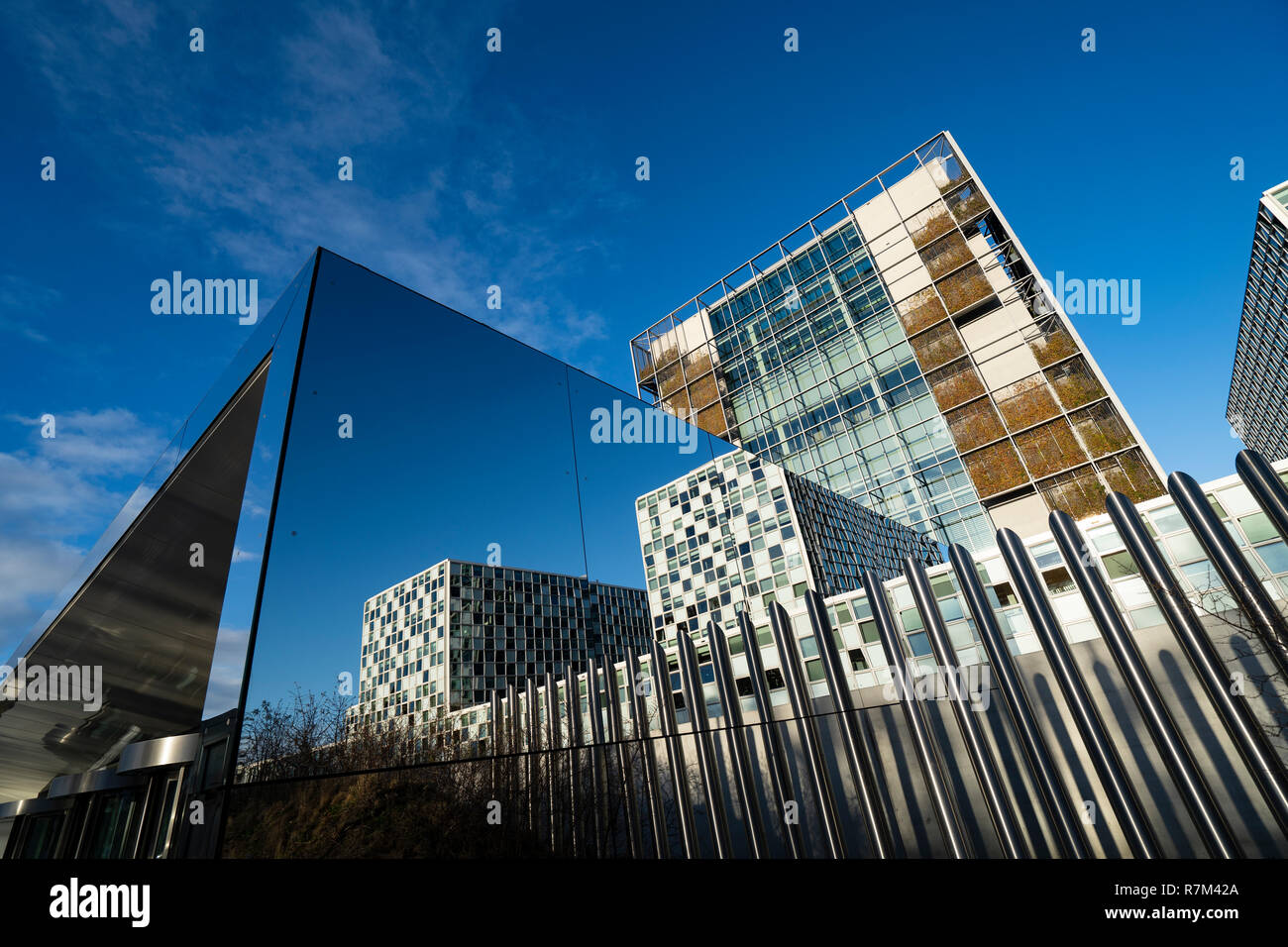 La nuova sede della Corte Penale Internazionale , ICC, all'Aia, Paesi Bassi Foto Stock
