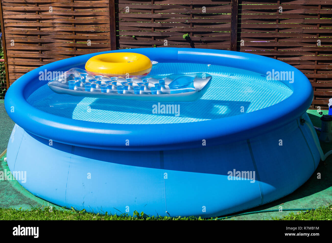 Blue garden pool Foto Stock