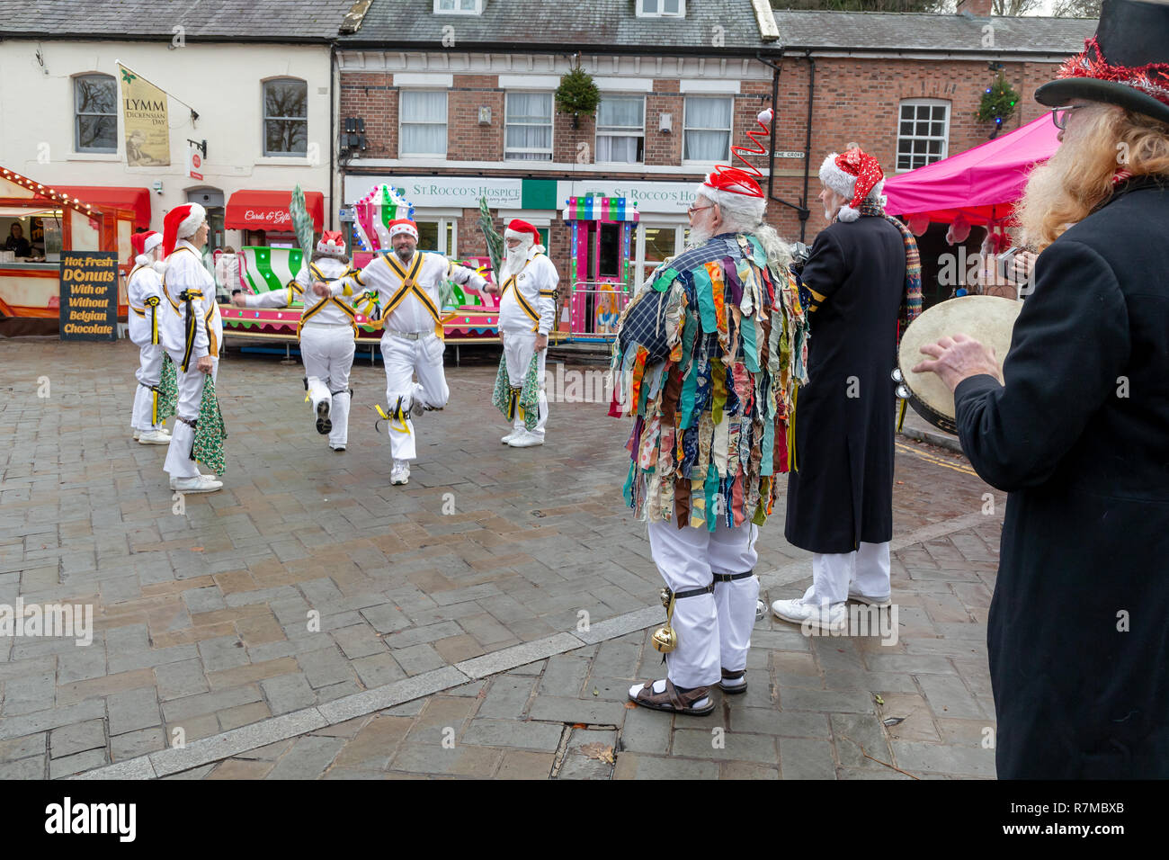 Sabato 08 Dicembre 2018 - T egli annuale Dickensian Lymm Festival in Lymm, Cheshire, Inghilterra, Regno Unito. Foto Stock