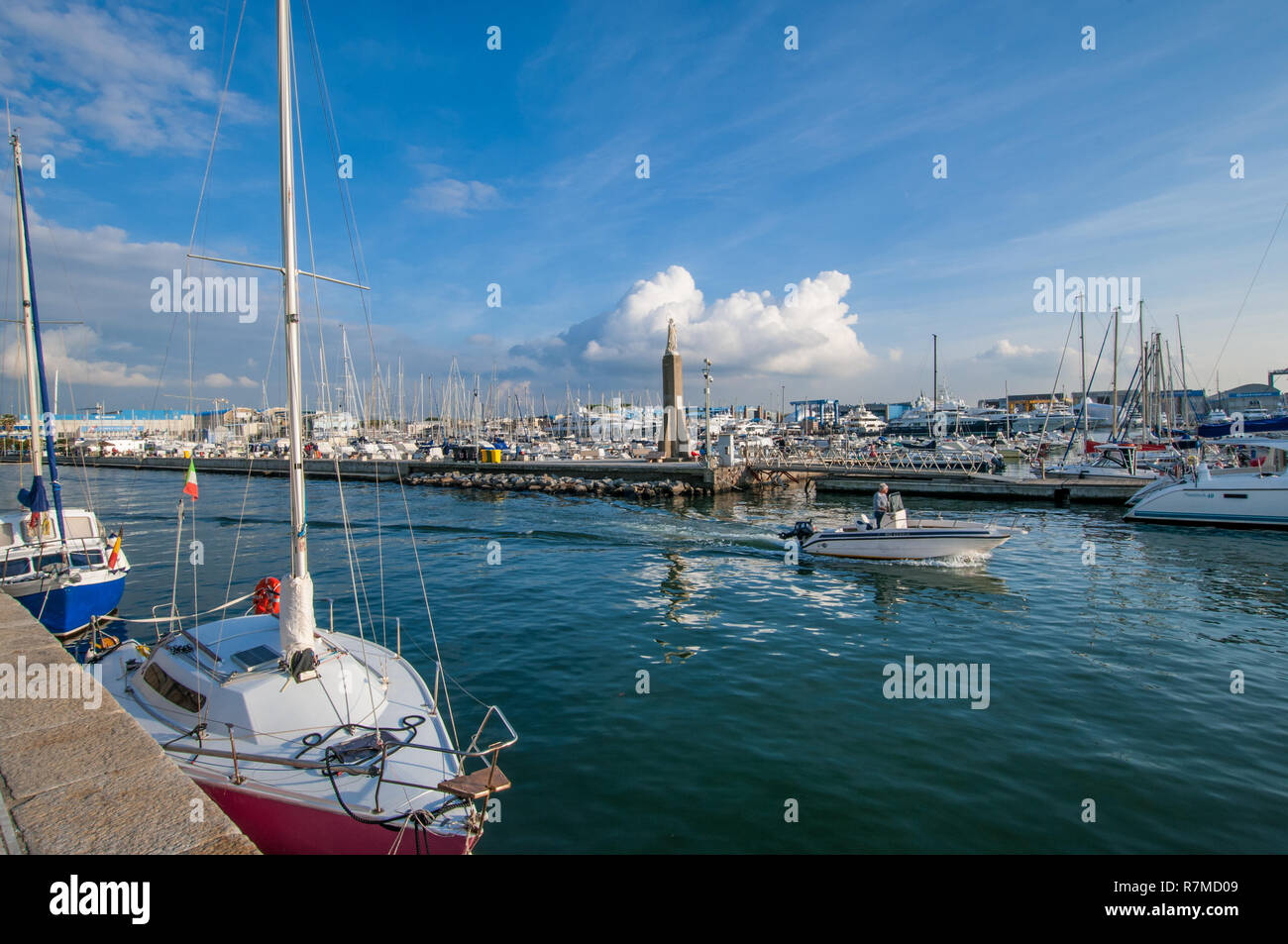 Nel cosiddetto Darsena, area portuale Foto Stock