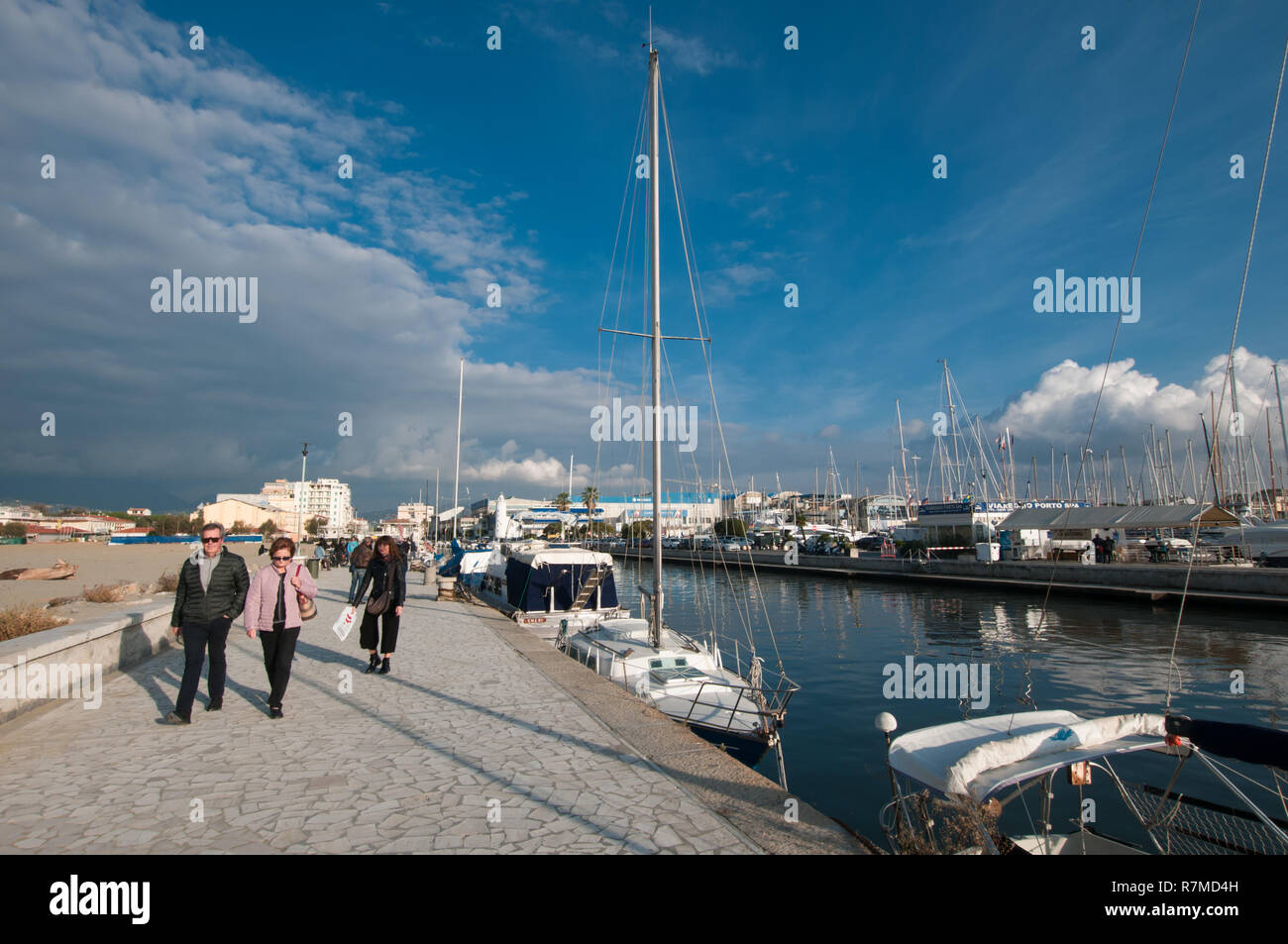 Nel cosiddetto Darsena, area portuale Foto Stock