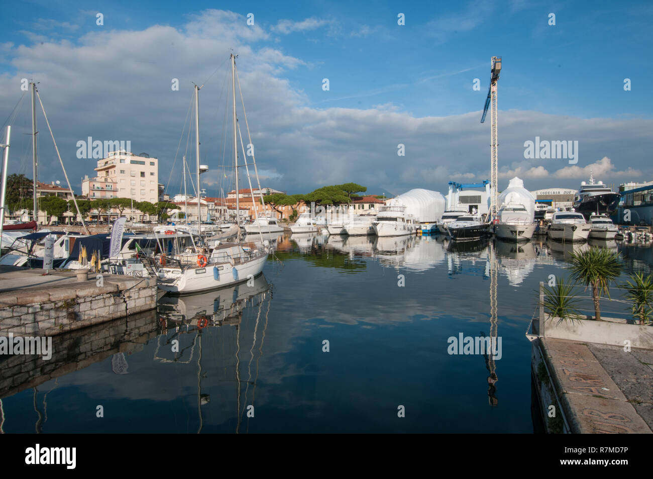 Nel cosiddetto Darsena, area portuale Foto Stock