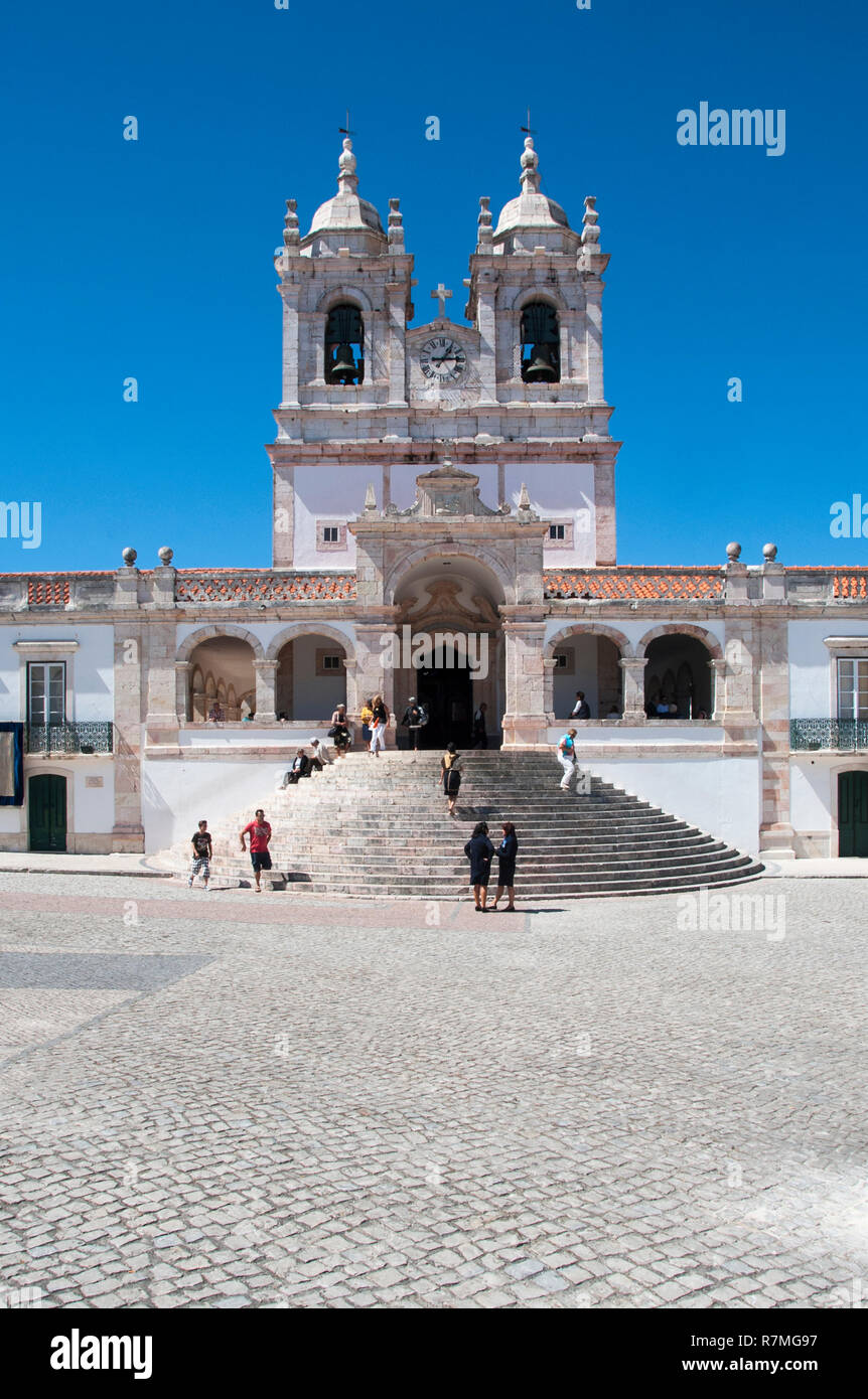 Nossa Senhora da Nazaré Chiesa, Nazaré, Estremadura e Ribatejo, Portogallo Foto Stock