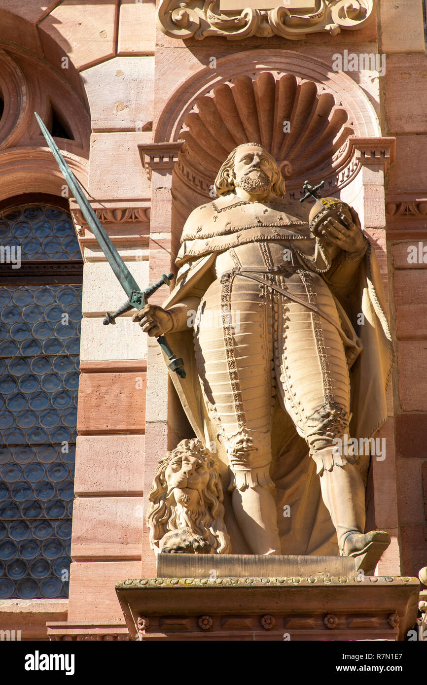 Il castello di Heidelberg, Heidelberg, Germania Foto Stock