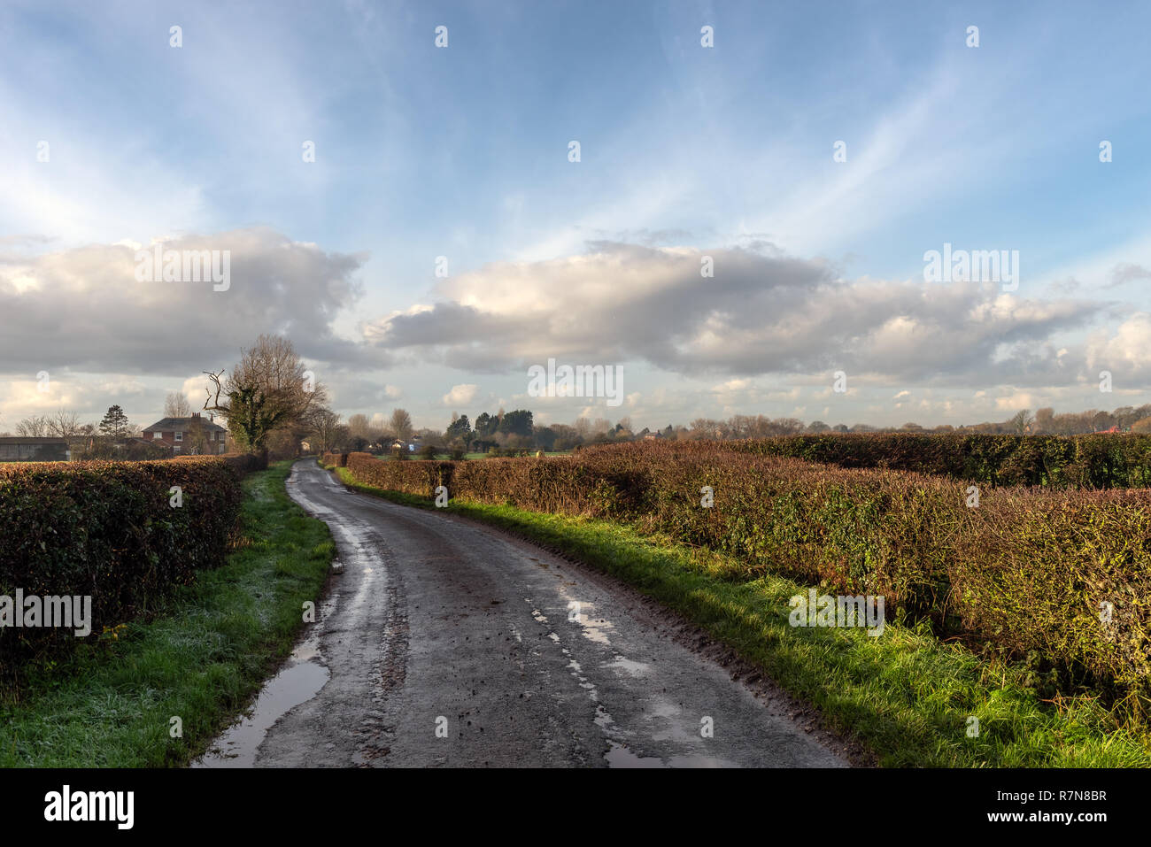 Torna in corsia su Wyre distretto di Hambleton in Lancashire Foto Stock