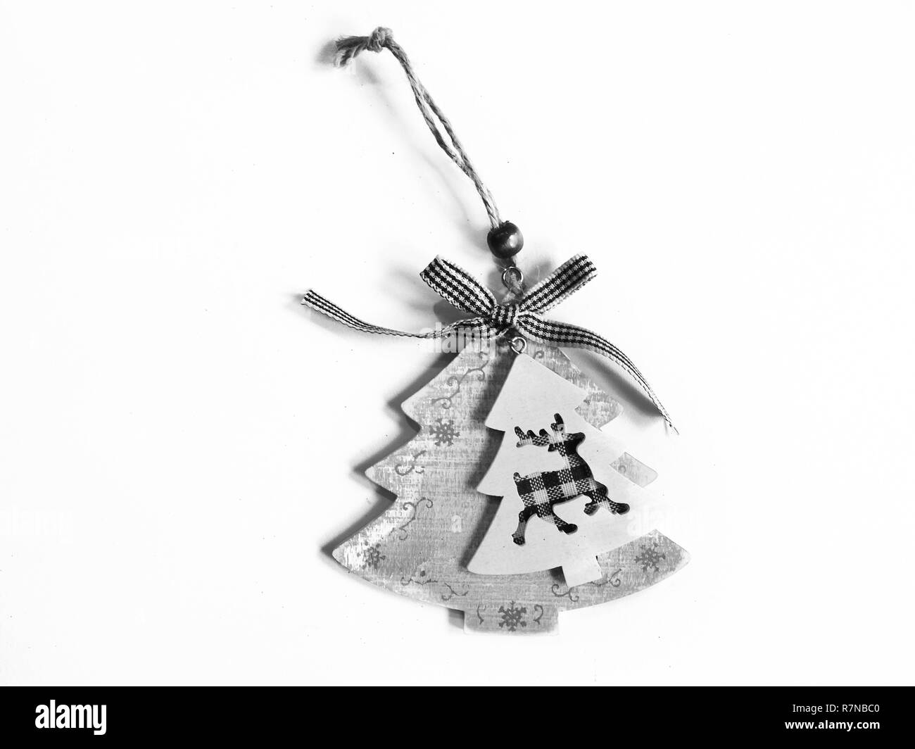 Colpo di una decorazione comunemente usati per adornare gli alberi di Natale Foto Stock