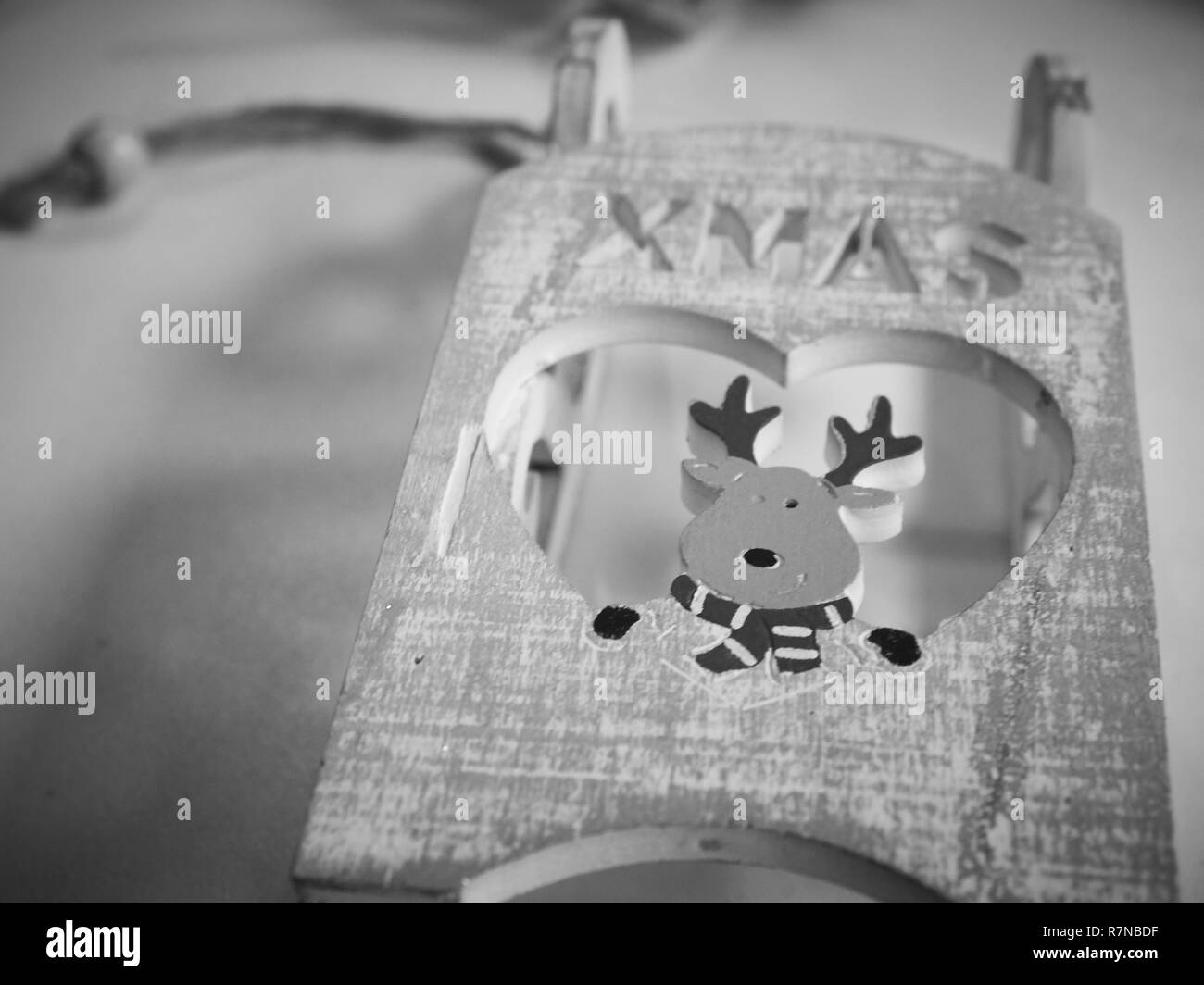 Colpo di una decorazione comunemente usati per adornare gli alberi di Natale Foto Stock