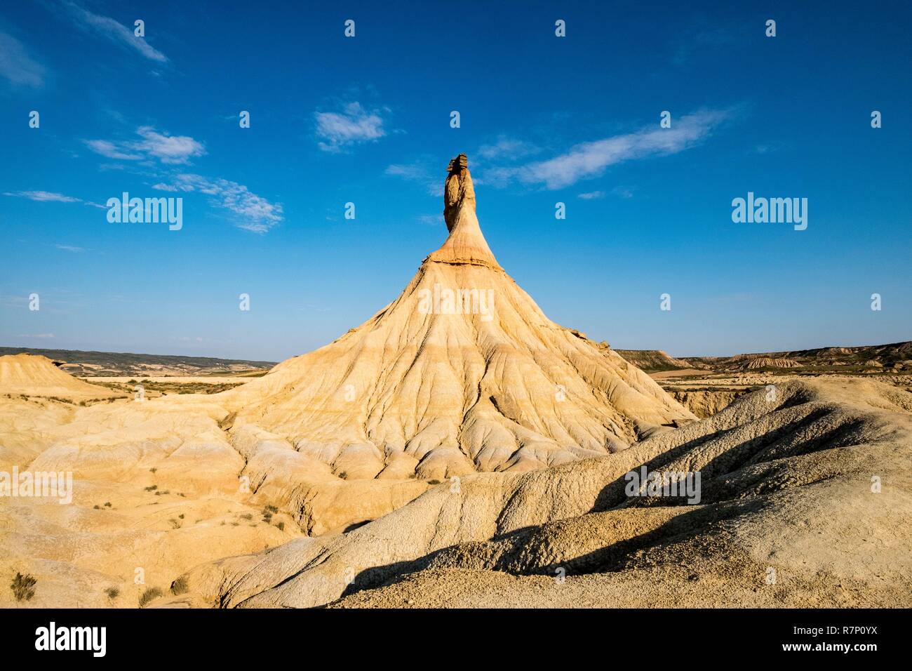 Spagna, Navarra, Bardenas Reales, Riserva della Biosfera e il parco naturale Foto Stock