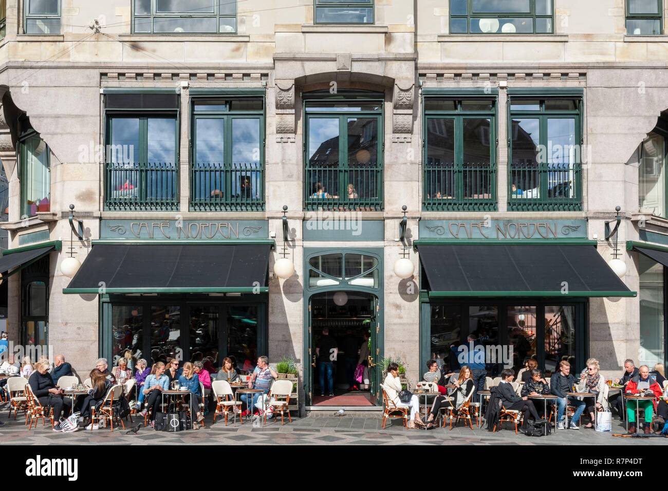 La Danimarca, la Zelanda, Copenaghen, Latinerkvarteret distretto (Quartiere Latino), Cafe Norden Foto Stock