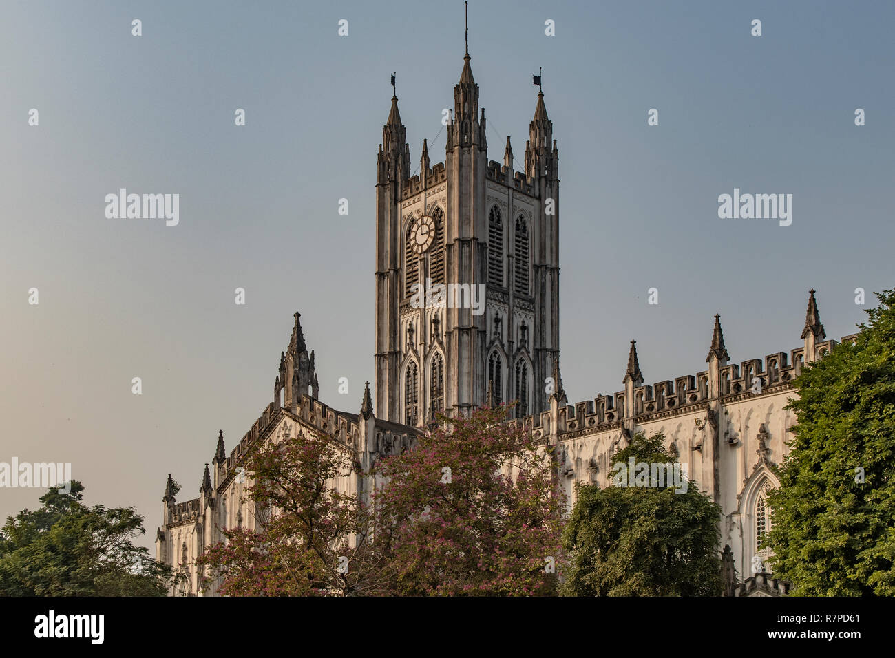La Cattedrale di St Paul, Calcutta, West Bengal, India Foto Stock