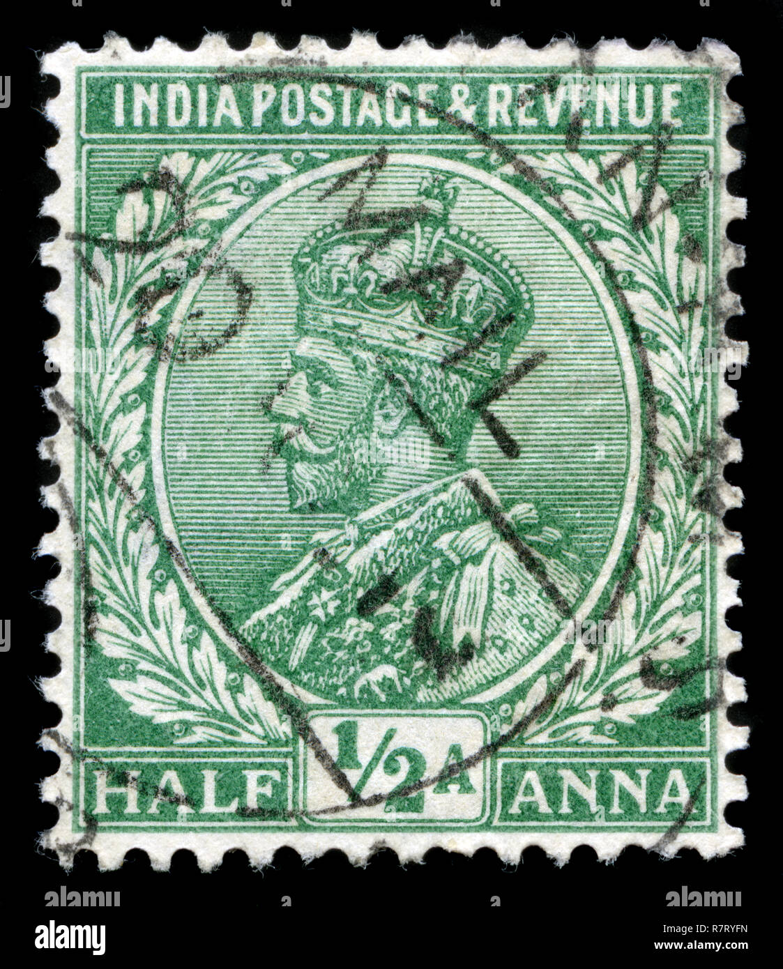 Francobollo dall'India in King King George V - Definitives (1911-26) serie emesse nel 1912 Foto Stock