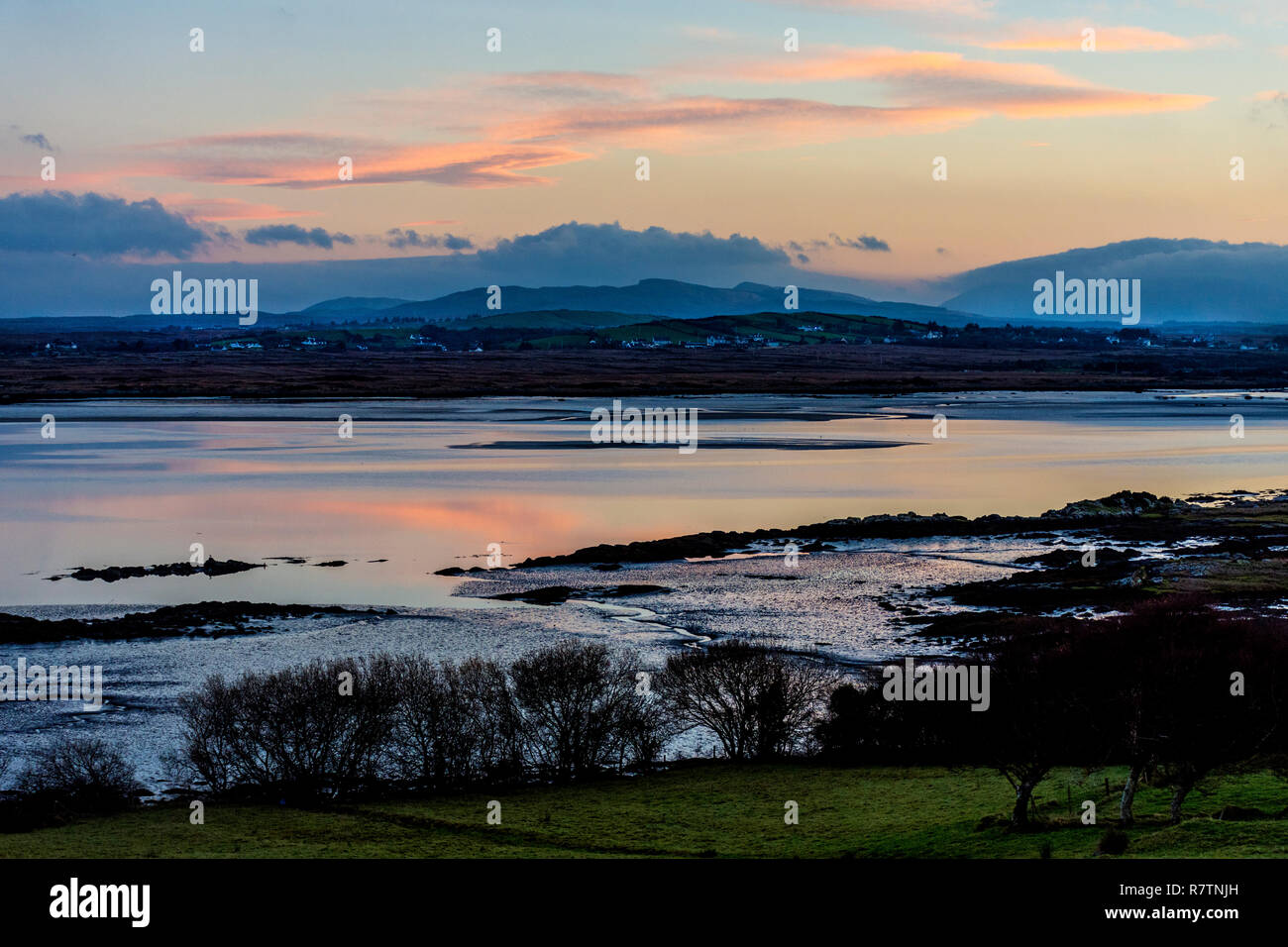 Loughros più Bay, Ardara, County Donegal, Irlanda. Proposta di sito di controverse oyster farm. Foto Stock