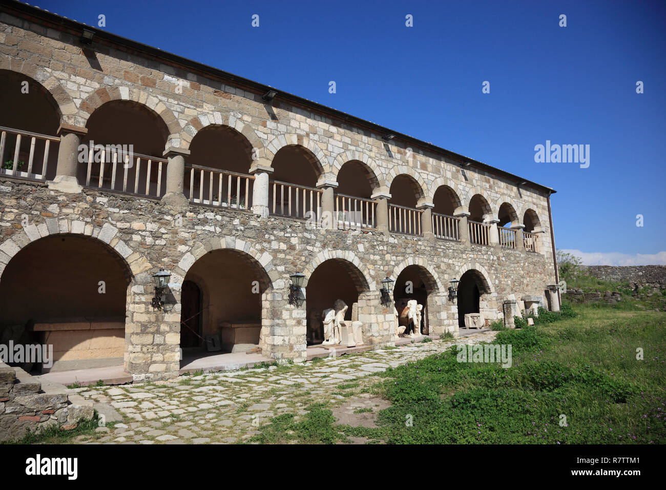 Rovine di Apollonia, Apoloni Apollonia, Fier County, Albania Foto Stock