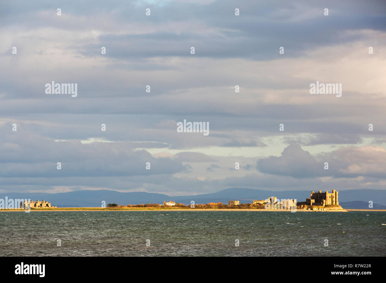 Piel castello su Piel Isola, Cumbria, Regno Unito. Foto Stock