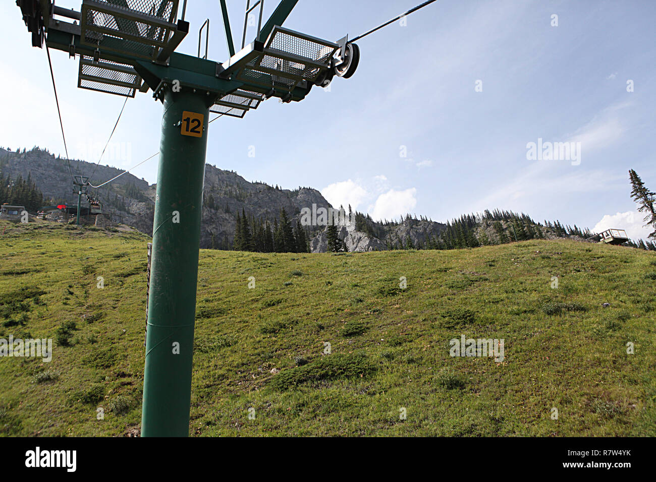 Telecabina a Mt. Norquay, il Parco Nazionale di Banff, Alberta, Canada Foto Stock