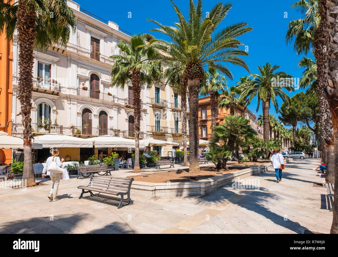 L'Italia, Puglia, Bari, Corso Vittorio Emanuele Foto Stock