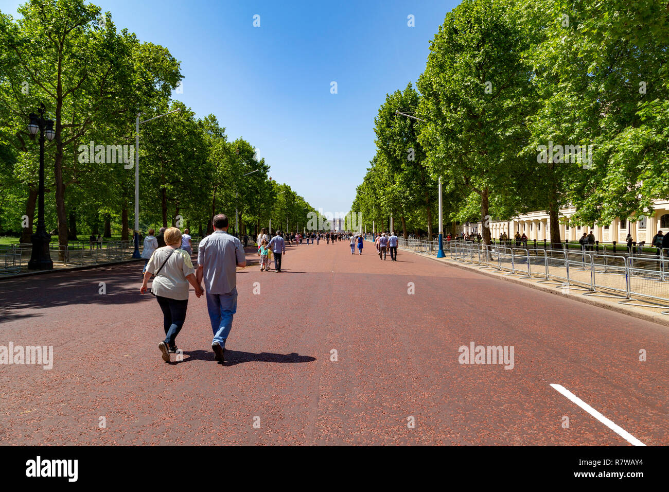 Street Mall, Westminster, London, England, Regno Unito Foto Stock