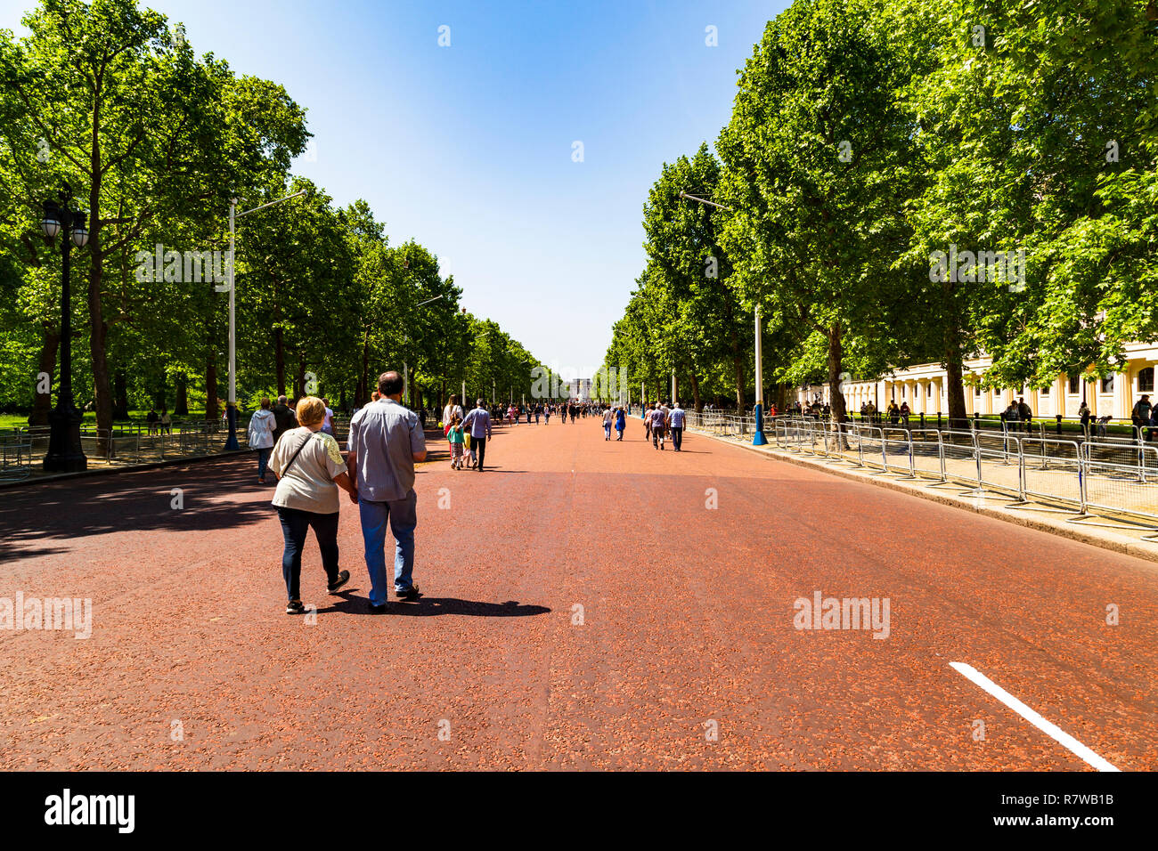 Street Mall, Westminster, London, England, Regno Unito Foto Stock