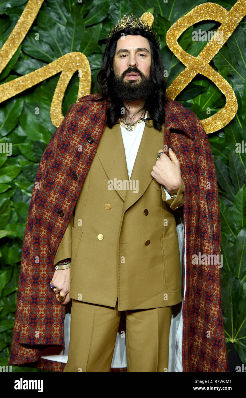 Foto deve essere accreditato ©Alpha premere 079965 10/12/2018 Alessandro Michele Fashion Awards 2018 Royal Albert Hall di Londra Foto Stock