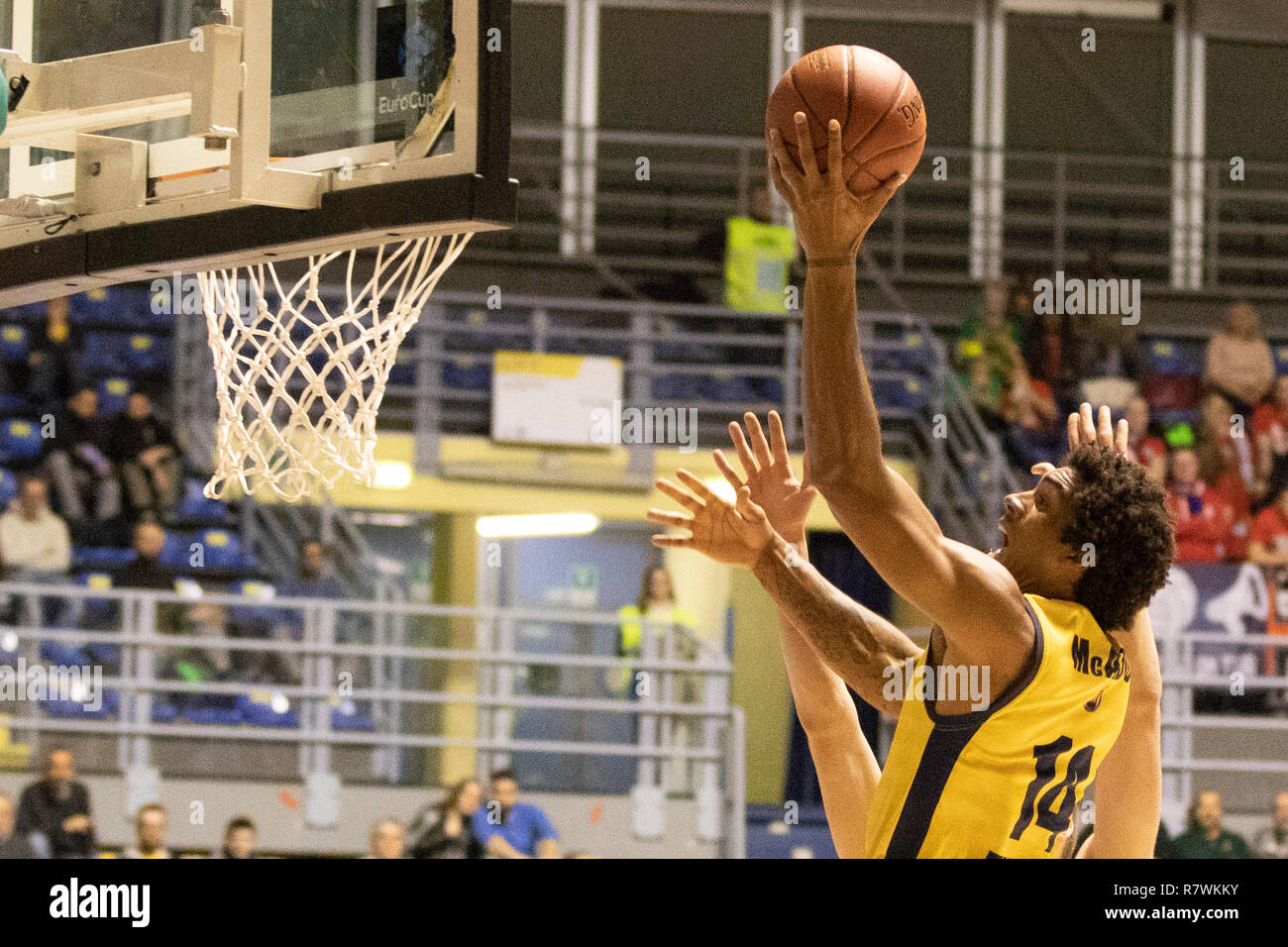 Foto LaPresse/Andrea Alfano 11/12/2018 Torino (Italia) Sport &#x2013; Cestello Fiat Torino Auxilium vs rytas pubblicava Vilnius Nella foto: James Mcadoo Foto LaPresse/Andrea Alfano Dicembre 11. , 2018 Torino (Italia) Sport &#x2013; Cestello Fiat Torino Auxilium vs rytas pubblicava Vilnius nella foto: James Mcadoo Foto Stock