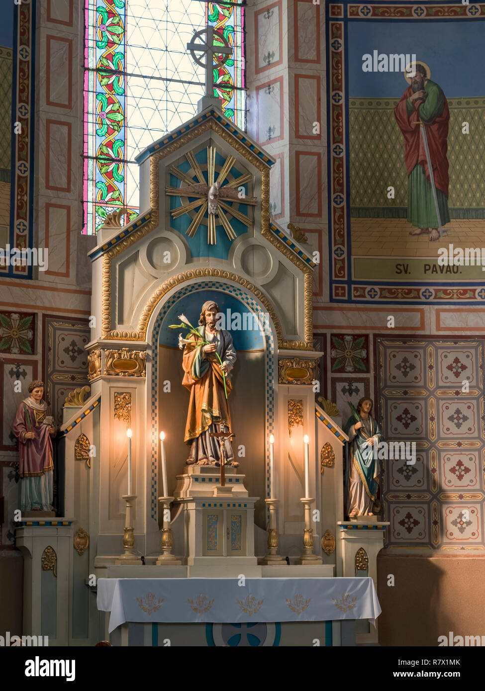 Sacro Cuore (Gesù) Chiesa, Sombor,, Vojvodina, Serbia, Europa Foto Stock