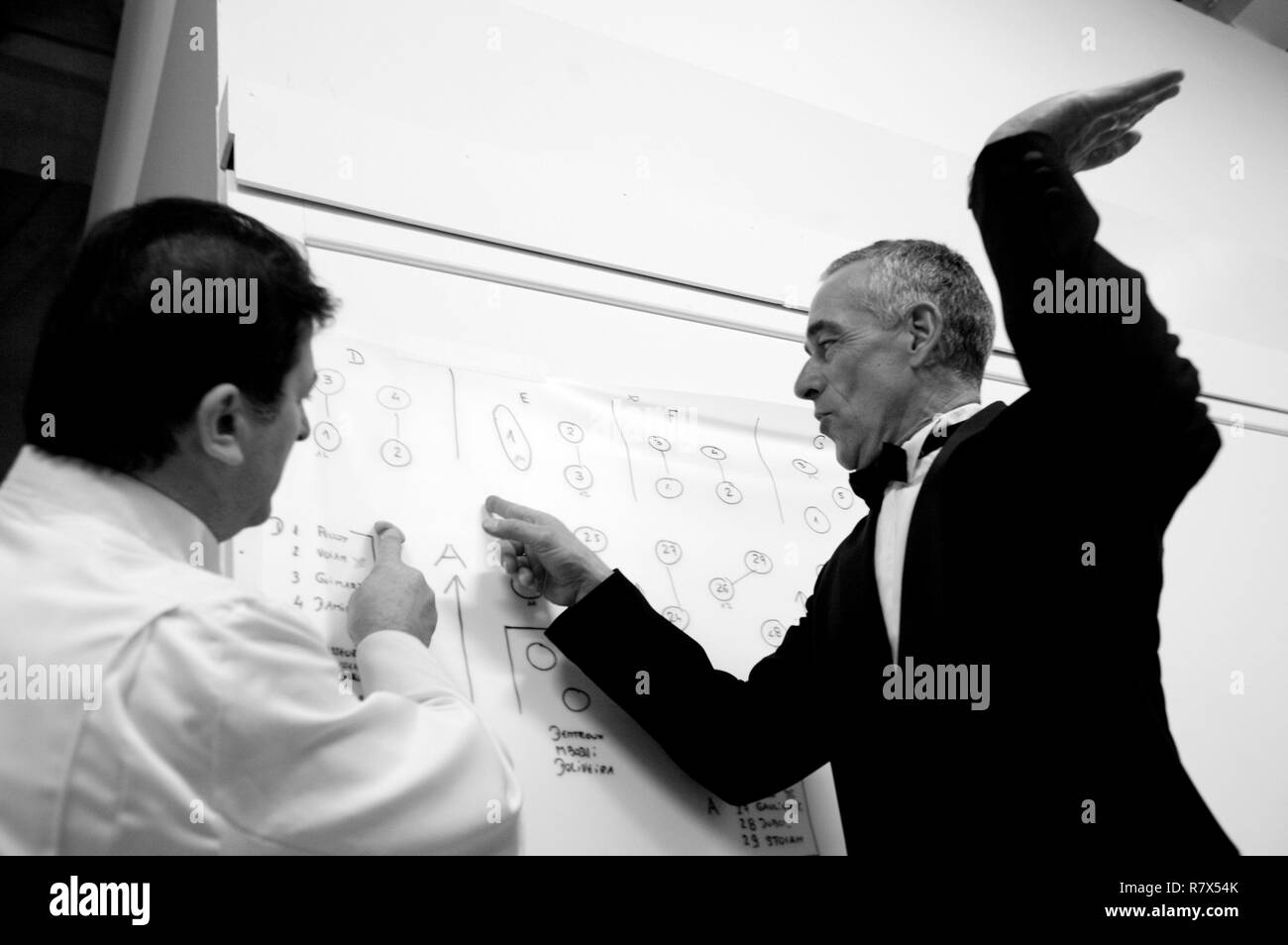 Francia, Parigi, il raffinato catering Potel e Chabot, ricezione di 700 persone a Beaubourg Foto Stock