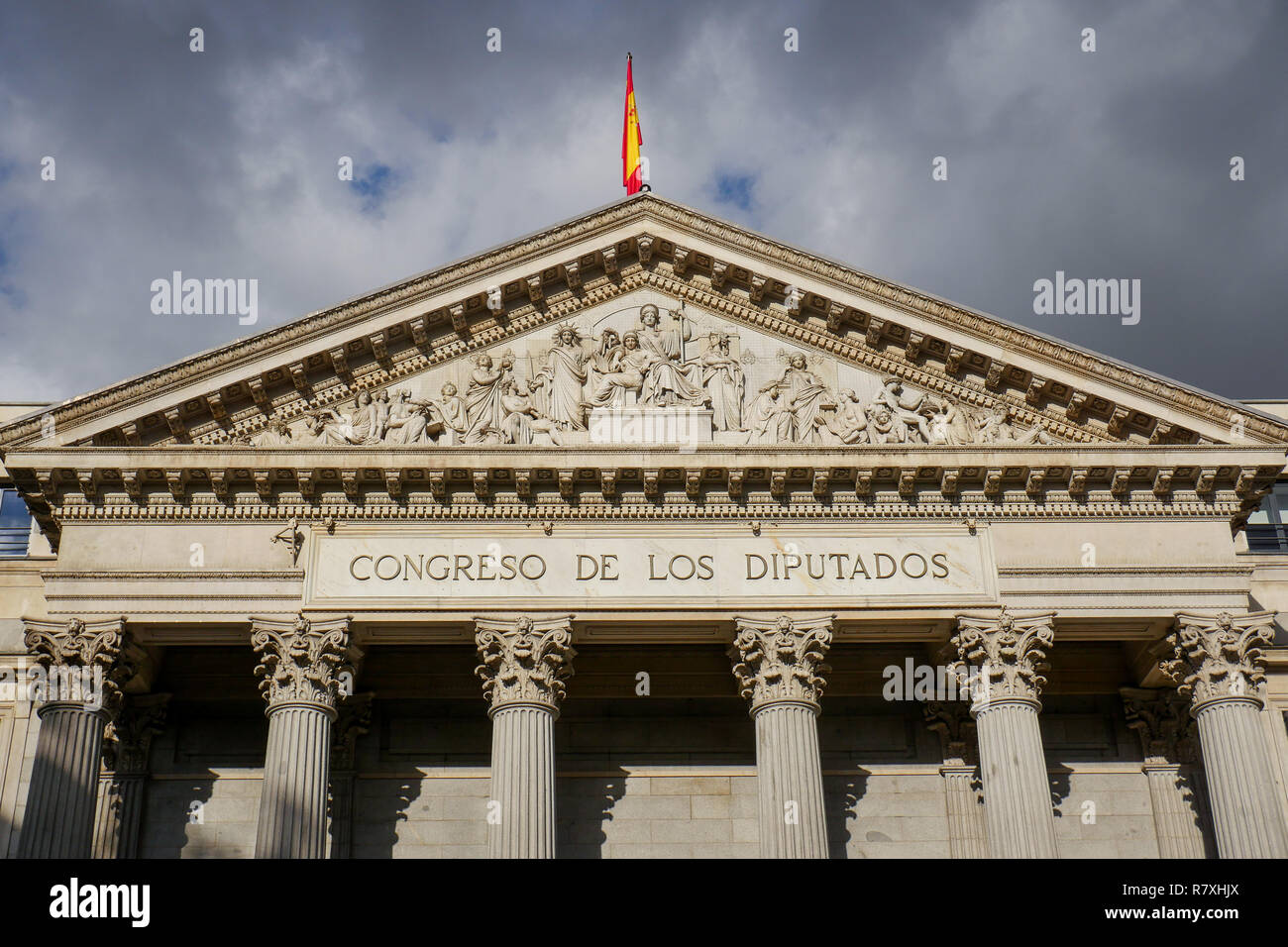 Camera dei Deputati, Madrid, Spagna Foto Stock