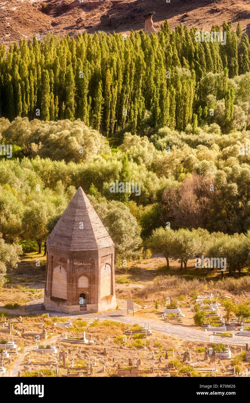 Turchia, Anatolia centrale, provincia di Aksaray, Cappadoce classée Patrimoine Mondial de l'UNESCO, la sepoltura del monastero troglodita di Selime Foto Stock