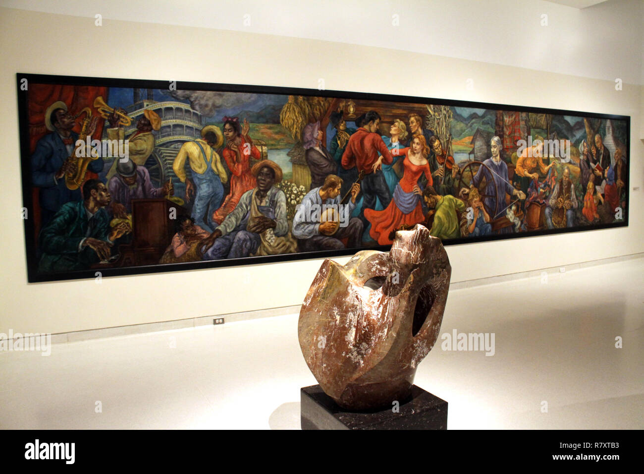 Opere d'arte esposte al Knoxville Museum of Art, Tennessee, USA Foto Stock