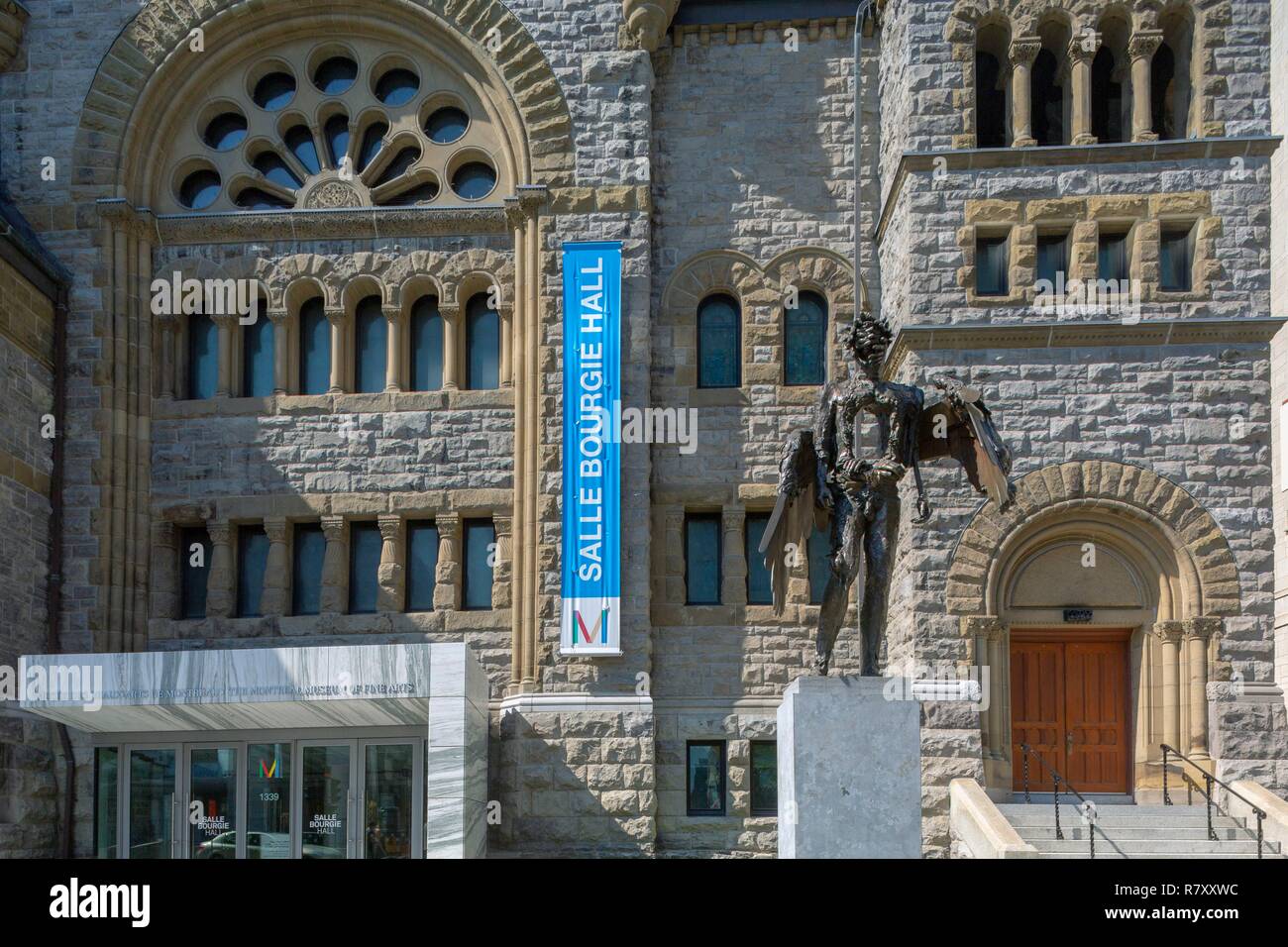 Canada, Provincia di Quebec, Montreal, patrimonio religioso, Erskine e American Chiesa unita era un tempio presbiteriano ed è ora parte del Museo delle Belle Arti, ospita un teatro Foto Stock