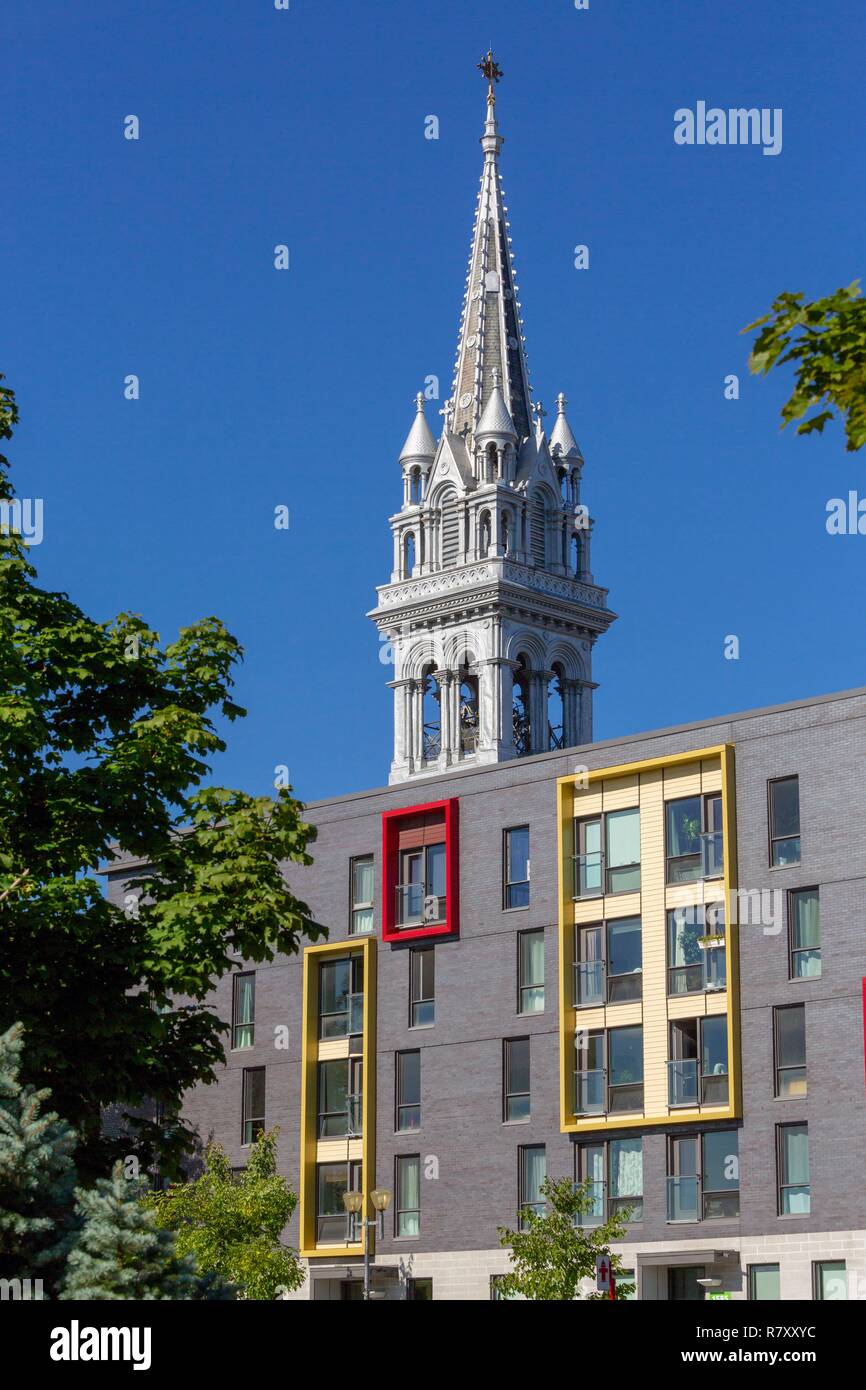 Canada, Provincia di Quebec, Montreal, patrimonio religioso, Santa Brigida Chiesa Kildare trasformato in una ricerca e creazione teatrale centro Foto Stock