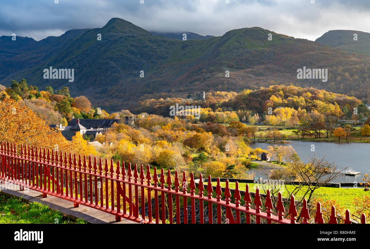 Il National Slate Museum, Dolbadarn Castle, Padarn Lake, Llanberis, Gwynedd, il Galles del Nord. Immagine presa nel novembre 2018. Foto Stock